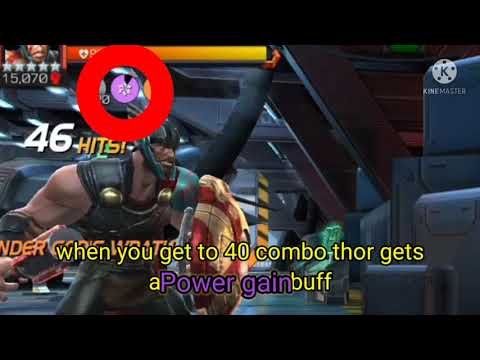 Thor Ragnarok 5 star rank 5 buff gameplay sig 200 in mcoc