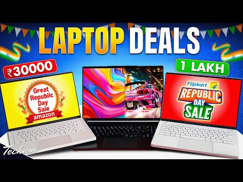 SALE is LIVE🔥Republic Day Sale 2026🔥Best Laptop Deals on Flipkart vs Amazon🔥₹30000 to ₹1 Lakh Offers