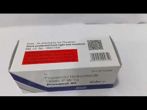 Propranolol Hydrochloride Tablet