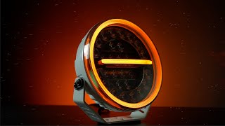 Led reflektor Strands Firefly PRO 9", 220 mm, s pozičním světlem, Strobo, 10-48V, 16800Lm, Bílý