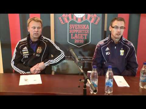 Presskonferens efter BP-IFK Göteborg