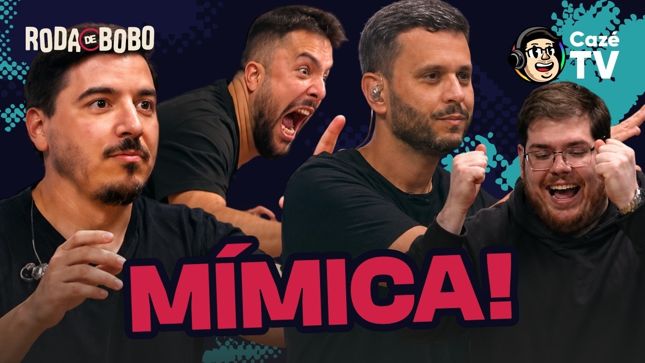 DESAFIO DA MÍMICA VALENDO O CINTURÃO! CAZÉ E DONAN X IGOR E LUISINHO | RODA DE BOBO