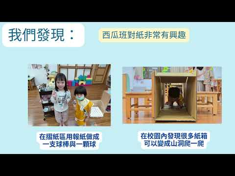 114-2同德分班西瓜班[一起玩遊戲]主題歷程分享:和紙玩遊戲