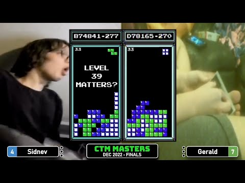 CLOSE FINISH! Sidnev, Gerald | Finals | Classic Tetris Monthly Masters