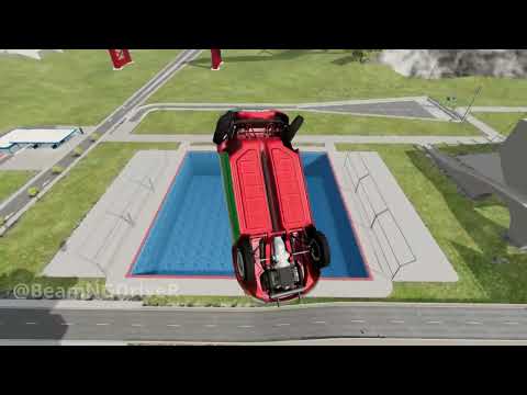 High Speed Jumping In Pool - BeamNG drive  -  YouTube | BeamNGDriveR