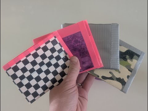 How to make a duct tape wallet (super easy!)