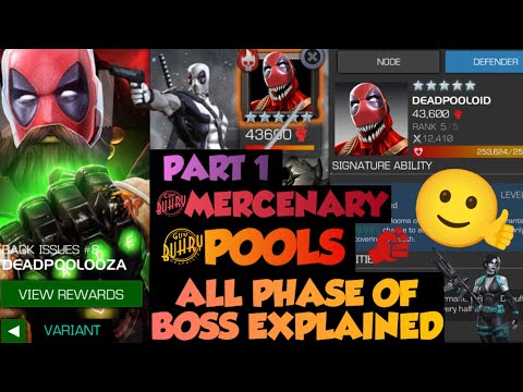 MCOC 1.1 BOSS DEADPOOLOOZA ALL PHASE SOLO OF BACK ISSUES LEVEL (VARIANT) #marvel #mcoc