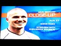DVD Opening To David Beckham Close Up UK DVD