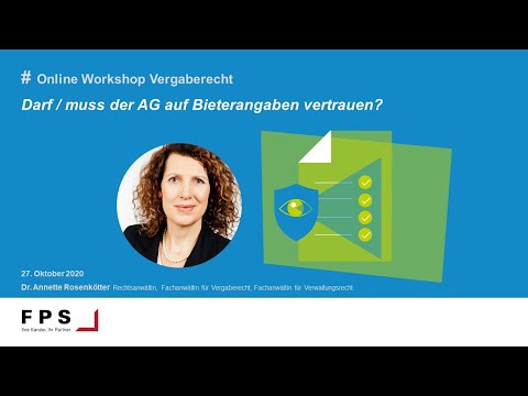 Darf / muss der AG auf Bieterangaben vertrauen?