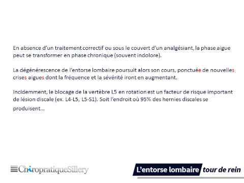comment soigner tour de rein