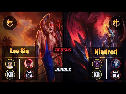 Haru LEE SIN (Jungle) [Conqueror] VS KINDRED - Master KR Patch 10.4