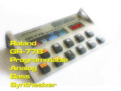 Roland GR-77B Vintage Bass Guitar Synthesizer vs GR-700 Demo Features Review