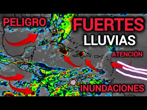 🔴URGENTE🔴 Lluvias fuertes con inundaciones en el Caribe, Modelos ven Tormentas en el Atlántico