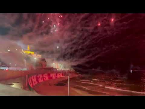 Ultras Hapoel Tel Aviv celebrate 25 years with fireworks
