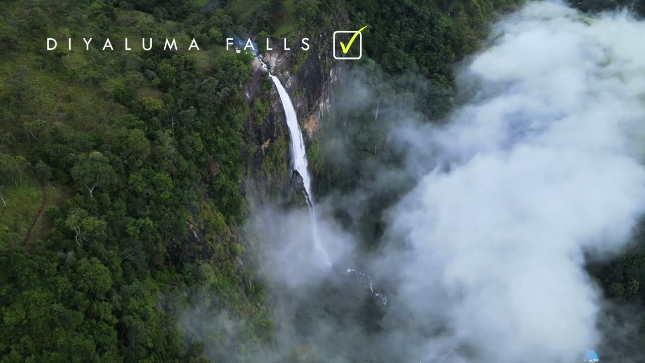 Behold the breathtaking panoramas of Diyaluma Falls.