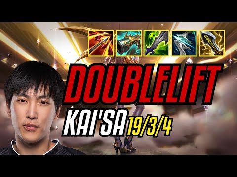DOUBLELIFT - KAI'SA vs XAYAH ADC - NA Challenger - Patch 11.7 QUADRAKILL
