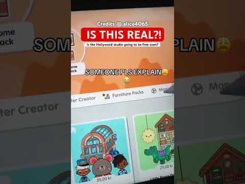 Is this real or fake? 😱 Is the Hollywood Studio going to be free soon in Toca Boca