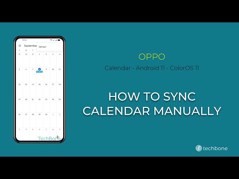 How to Sync Calendar manually - Oppo [Android 11 - ColorOS 11]