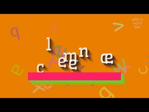 CLEMENCE - HOW TO PRONOUNCE IT? #clemence