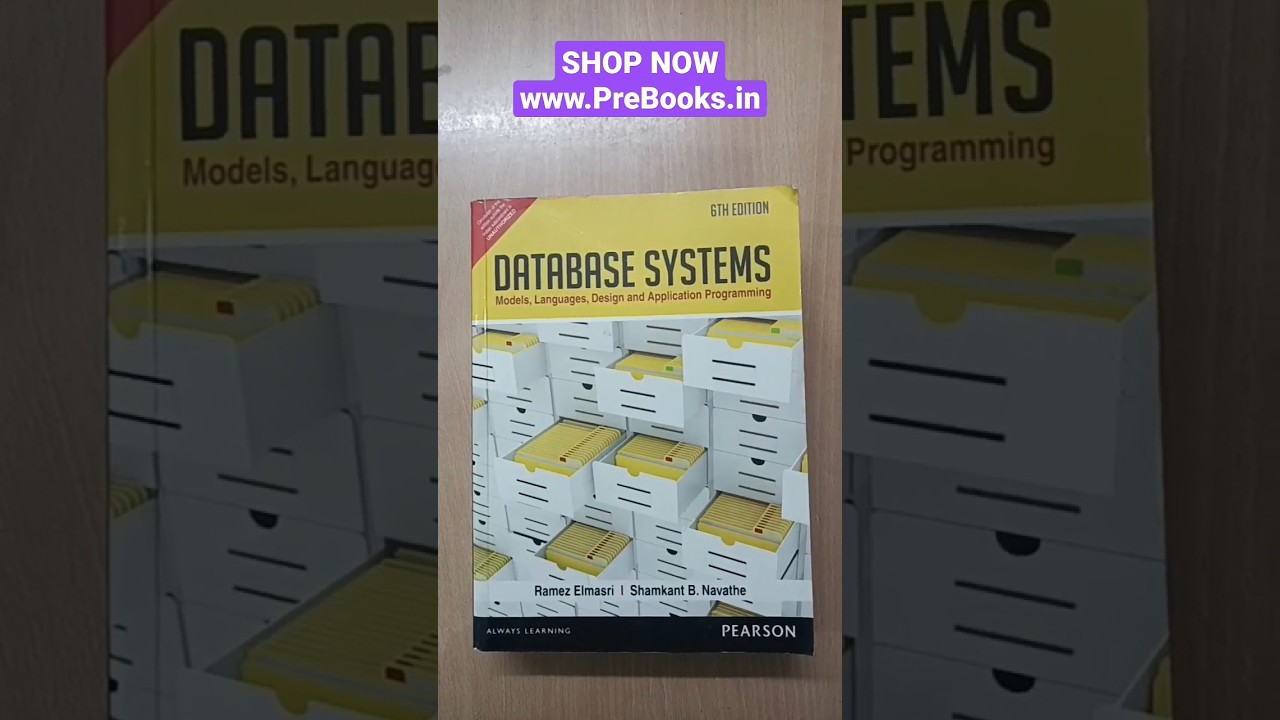 Database Systems Models Languages, Design And Application Programming www.PreBooks.in #viral #shorts