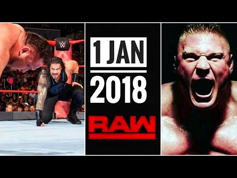 Raw WWE 1/1/2018 Roman Reigns Monday night Raw 1st January 2018 highlight