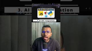 JavaScript vs Python for AI 🤖 | Which Should You Learn? #shorts #coding #nodejs #programming