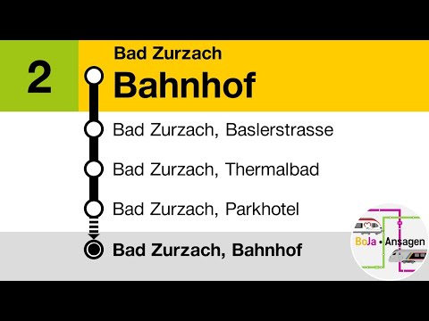Postauto Ansagen | 2 Bad Zurzach, Bahnhof - Salzstrasse | Zurzibus | BoJa Ansagen