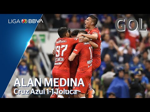 Gol de A. Medina | Cruz Azul 1 - 1 Toluca | Liga BBVA MX - Apertura 2019  - Jornada 2