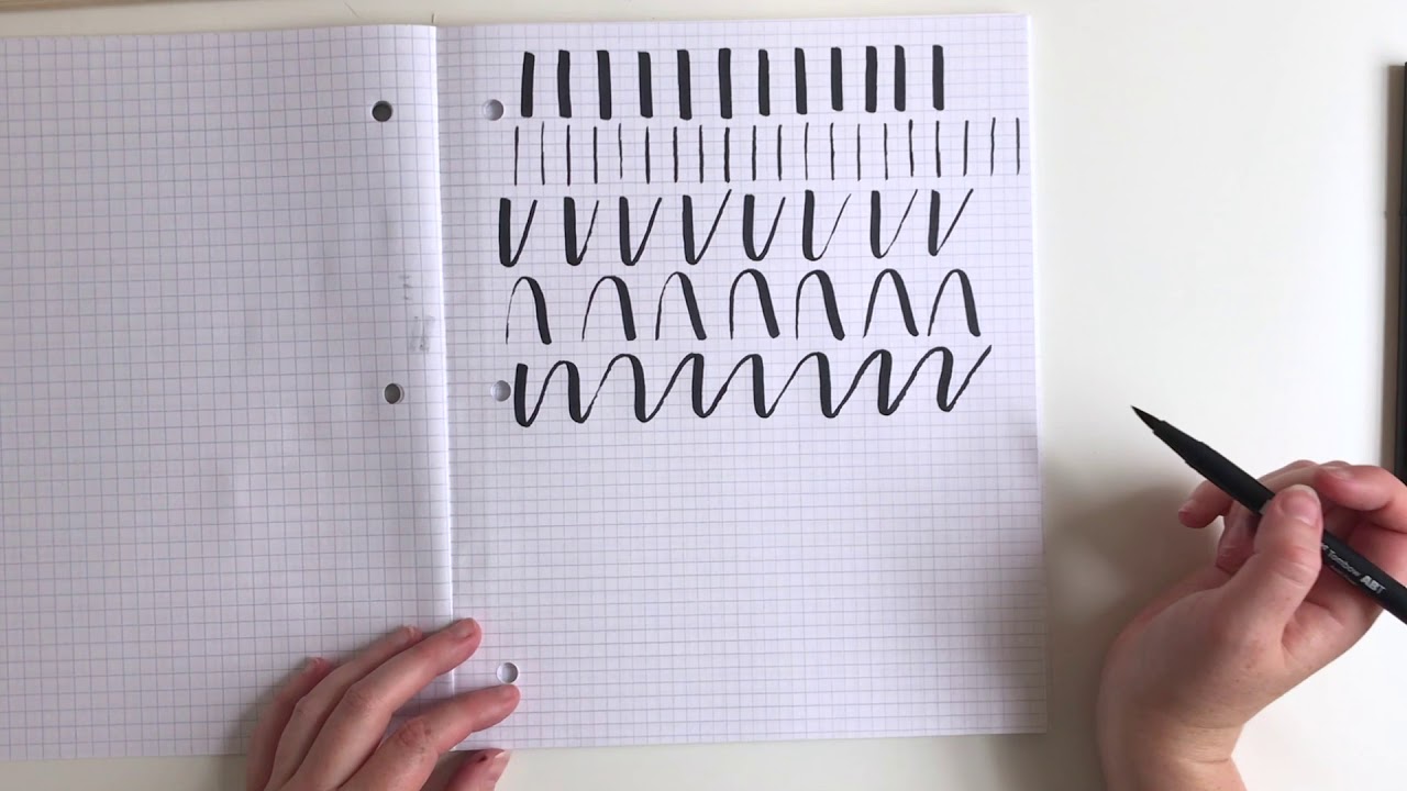 Introduction to Brush Lettering-Basic Strokes