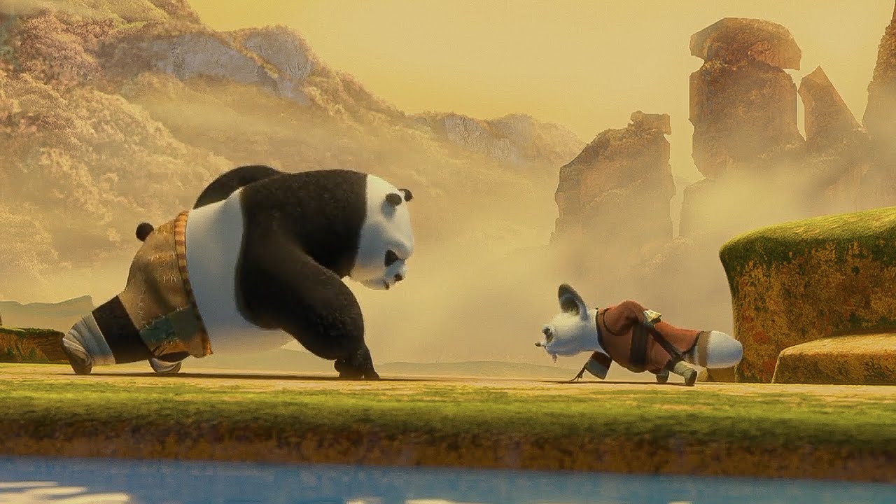um PANDA atrapalhado PASSOU por um DOLOROSO treinamento para se TORNAR um mestre KUNG FU.