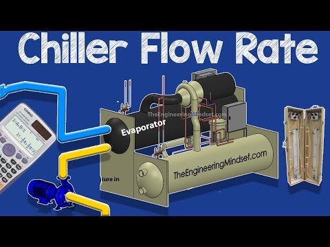 Chiller flow rate measurement and calculation, chilled and condenser water