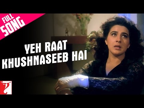 Yeh Raat Khushnaseeb Hai Song | Aaina | Jackie Shroff, Juhi Chawla, Amrita Singh | Lata Mangeshkar