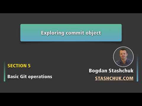 Basic Git operations 40 Exploring commit object