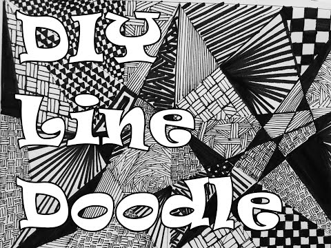 DIY Line Doodle.. SKETCHBOOK SCULPTURES Ep 2 || Arts, crafts and Timelapse