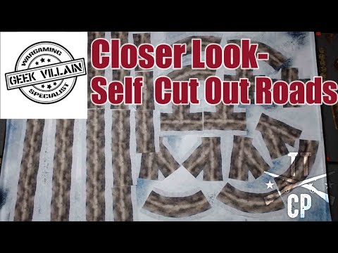 Tabletop CP: Closer Look- Geek Villain Self Cut Out Roads