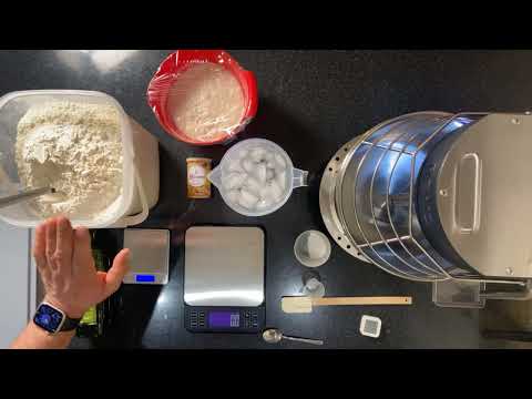 How to make Pizza Dough, the complete process! (70% hydration from Poolish starter)