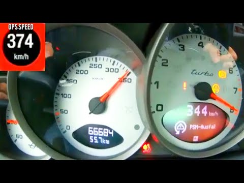 Extreme fast 2000HP Porsche 9ff 911 GT2 Turbo Acceleration 0-374 km/h