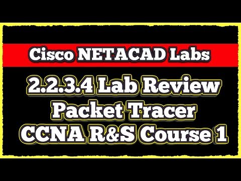 Cisco CCNA NETACAD Routing and Switching v6.0 - Lab 2.2.3.4 (Packet Tracer)