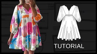 Vídeo de VESTIDO ANA GIOVANA - MOLDE EM PDF
