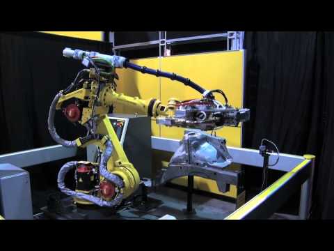 FANUC R-1000iA Automotive Sub-assembly Re-spot Operation - FANUC Robotics Industrial Automation