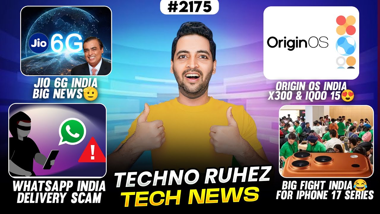 Jio 6G Big News🫡,iPhone 15 At ₹40k😱,Origin OS India😍,iOS 26 Big Issue,WhatsApp Delivery Scam