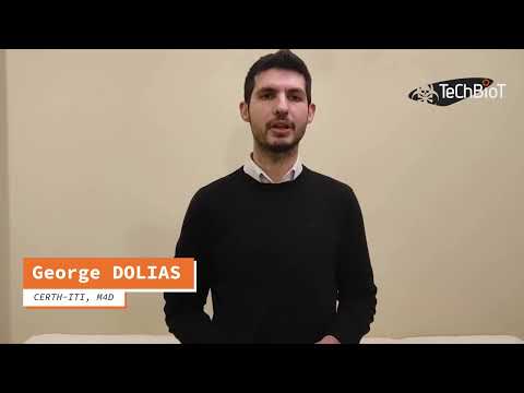 George Dolias presenting the role of Certh in EDF project TeChBioT