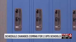 Schedule changes coming for 2 Omaha public schools