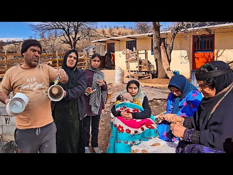 The terrible cold among the nomads and their efforts to survive in this cold