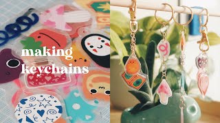 Making keychains & a lil chat about anxiety | Art Vlog
