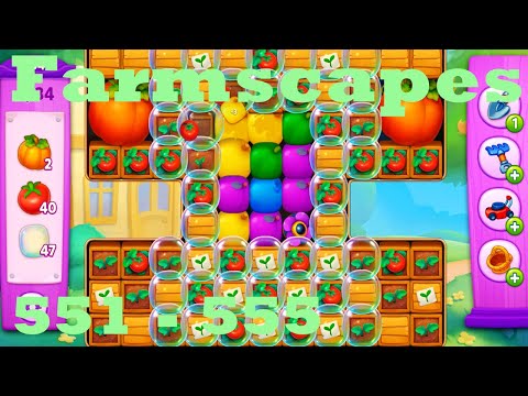 Farmscapes Level 551 - 555 HD Gameplay Walkthrough |  3 - match game | android | ios | pc | app