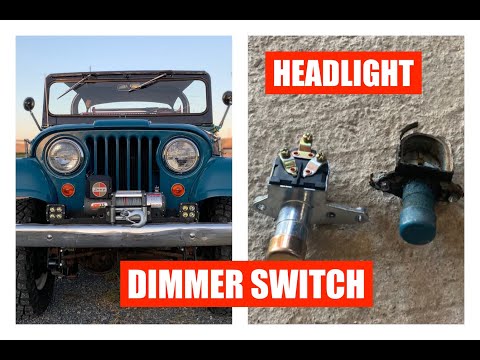 Replace a Classic Jeep Headlight Dimmer Switch!