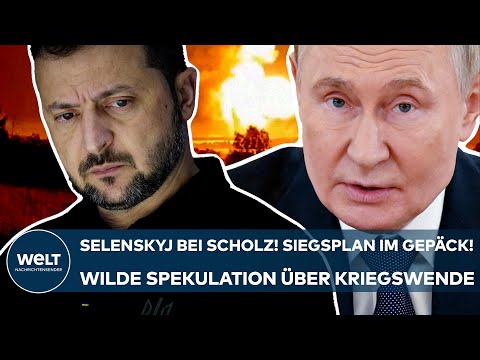 Video Thumbnail: PUTINS KRIEG: Selenskyj bei Scholz in Berlin! Mysteriöser Siegesplan! Spekulationen über Waffenruhe!