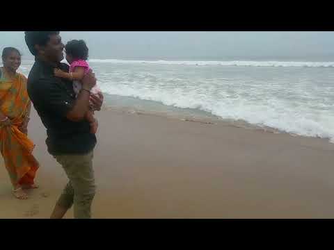 Hamsini Ocean touching feet