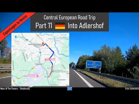 ♪ Drive into Adlershof, Berlin, Germany. Part 11 of Central European Road Trip